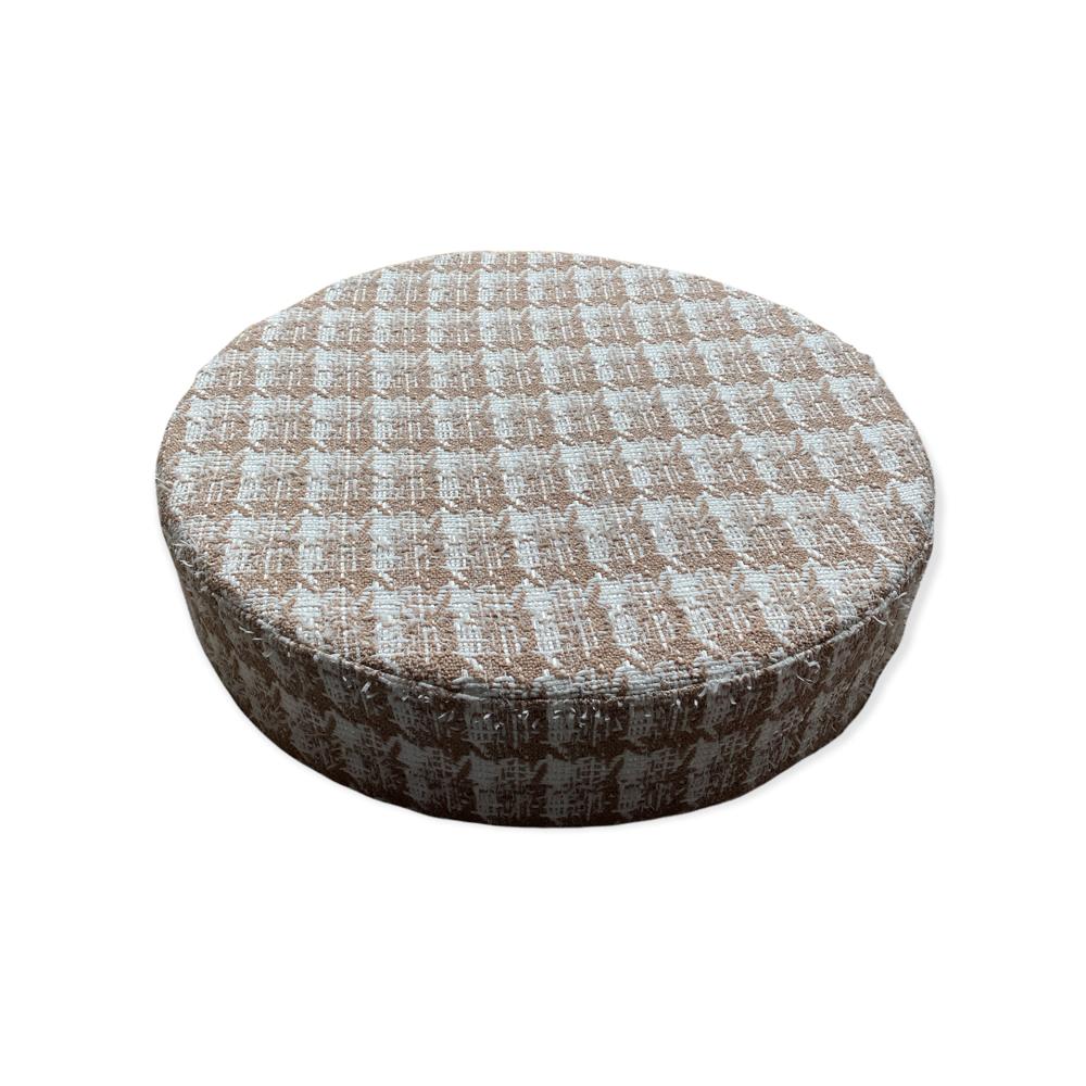 Teddy Bear Couture Tweed Low Pouffe